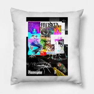 Glitch Fly Pillow