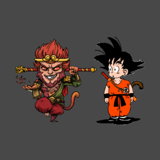 Sun Wukong vs Goku Monkey King Sun Wukong TShirt TeePublic