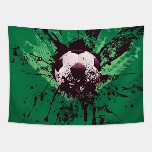 Grunge Soccer ball Tapestry