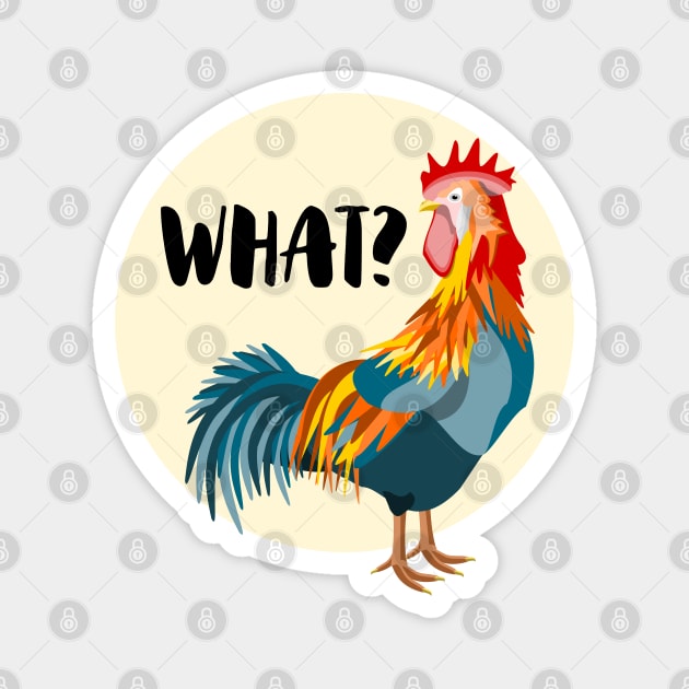 Impatient Rooster Magnet by mailboxdisco