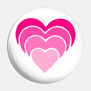heart shape pink love Pin