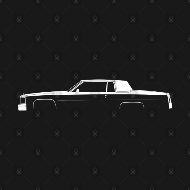 Cadillac Coupe de Ville (1984) Silhouette by Car-Silhouettes