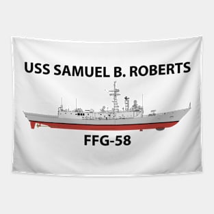 USS SAMUEL B. ROBERTS - FFG-58 OH PERRY Tapestry