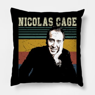 Adaptation Of Talent Nicolas Cage's Impactful Screen Presence Pillow