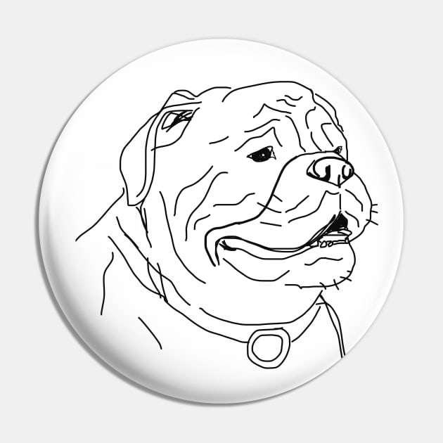 Rottweiler Pin by Grafititee