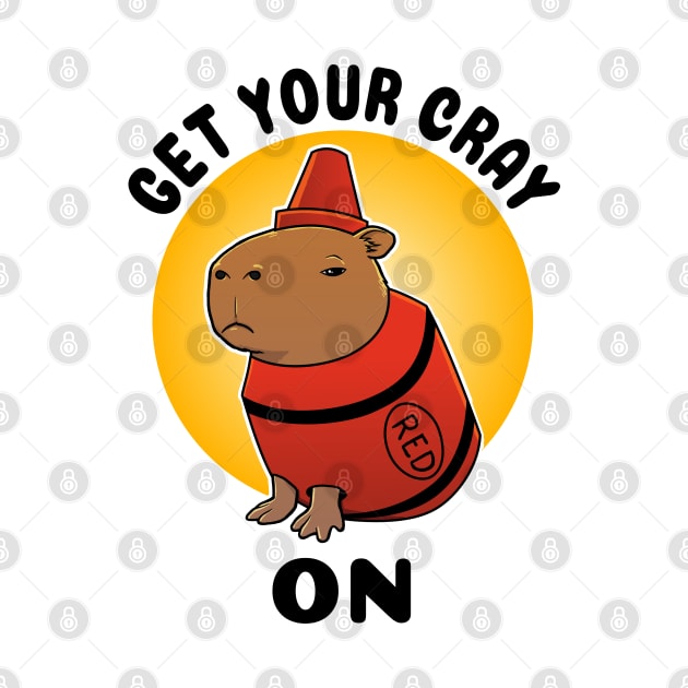 Get your cray on Capybara Crayon by capydays