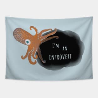 Introvert T-Shirt, Inking Squid Tapestry