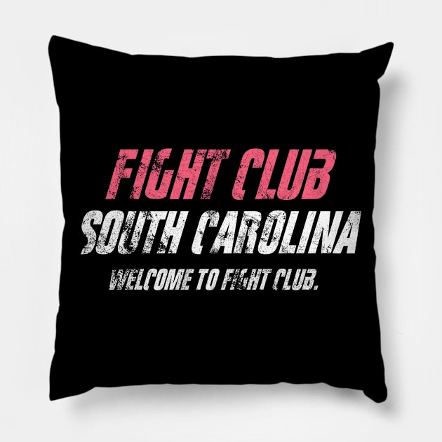 Fight Club South Carolina Pillow by Clathrus