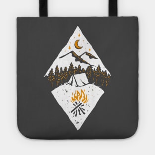 Camping in Snow Tote