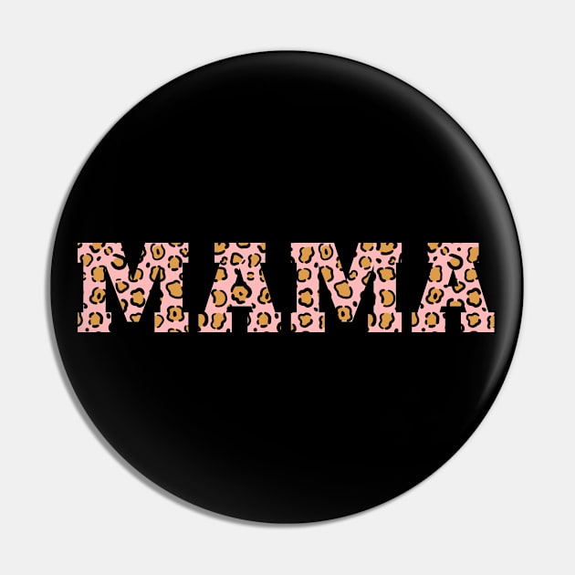 Leopard Mama Pin by CreativeShirt