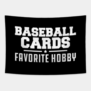 Baseball Cards Favorite Hobby w Tapestry