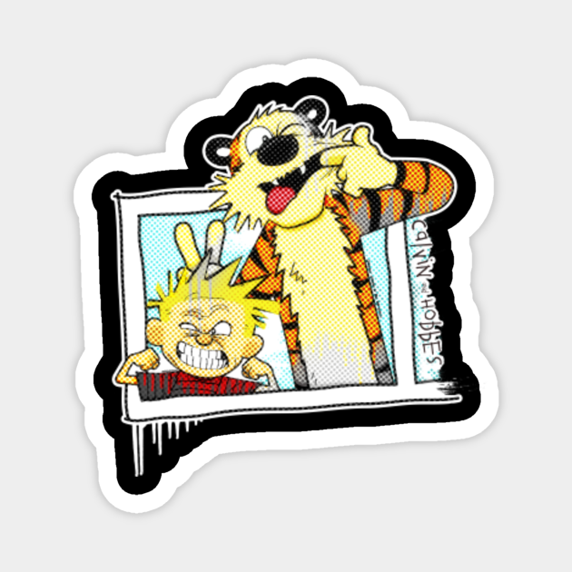 Calvin And Hobbes Smile Please Comics Magnet Teepublic