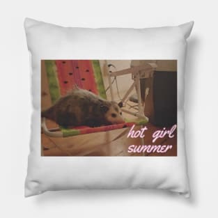 hot girl summer possum edition Pillow
