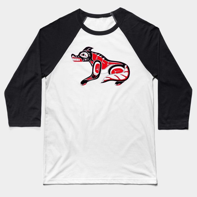 Pacific Northwest Coast Native American Indian Wolf Totem Tribal