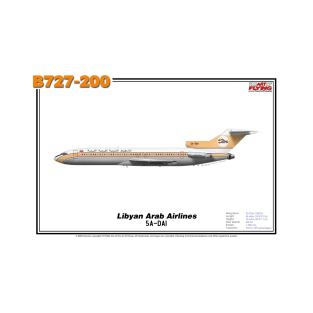 Boeing B727-200 - Libyan Arab Airlines (Art Print) T-Shirt