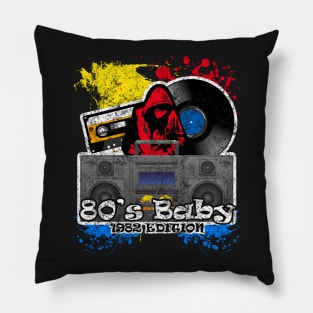 80's Baby Retro Hip Hop T Shirt Pillow