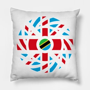 British Tanzanian Multinational Patriot Flag Series Pillow