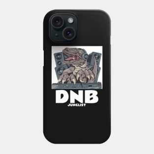 DNB - Junglist T-Rex Dj (white) Phone Case