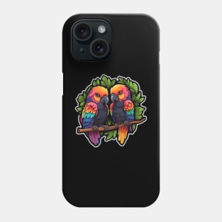 Colorful Parrot Cockatoo - Parakeet Macaws Parrot Phone Case