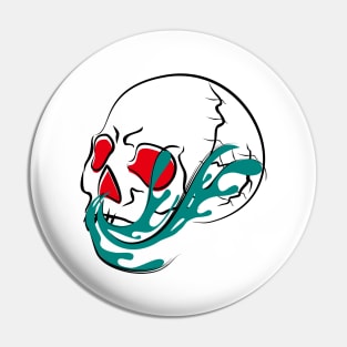 Skull Dead Corona Virus Pin