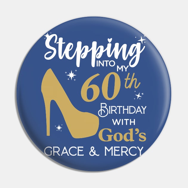 60th birthday Pin by Andreeastore  