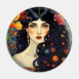 Art Nouveau Beauty gorgeous Bohemian woman Pin