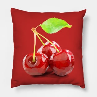 Geometric cherry Pillow