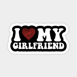 Cute I Love My Girlfriend Gf I Heart My Girlfriend GF Magnet