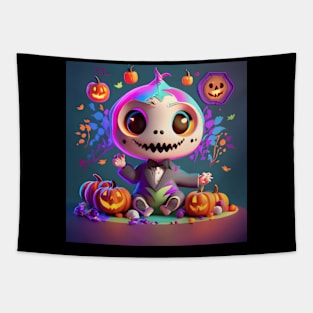 Baby Jack O Skeleton Tapestry