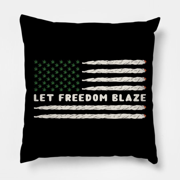 Let Freedom Blaze Joints Pillow by GoodnRich MoreLife