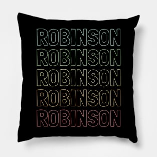 Robinson Name Pattern Pillow