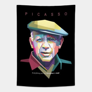 Pablo Picasso in WPAP Tapestry