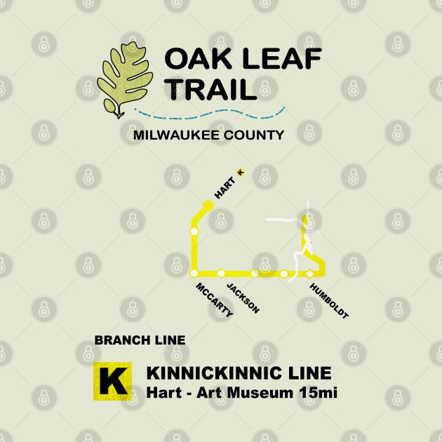 Oak Leaf Trail • Kinnickinnic Line • MKE WI by The MKE Rhine Maiden