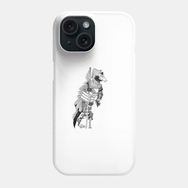 Brave fox knight. Phone Case by Harinedzumi