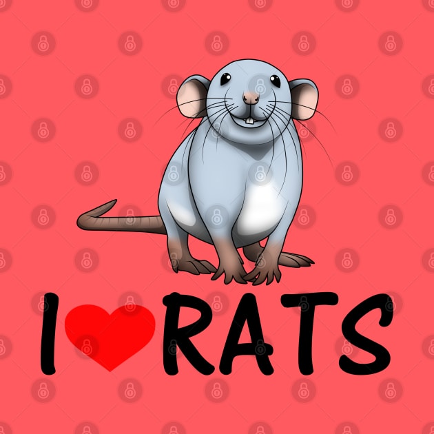 I LOVE RATS - Blue husky by YashaSnow