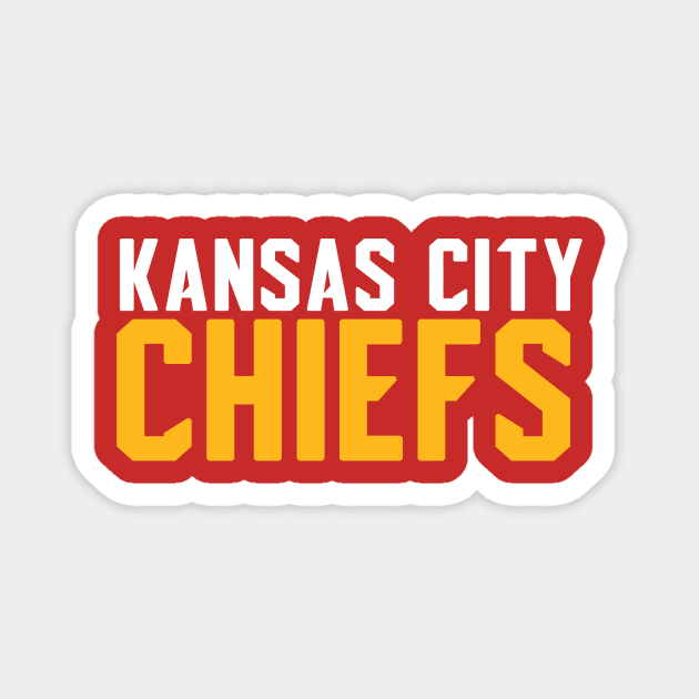 Kansas City Chiefs small logo Magnet by CovpaTees