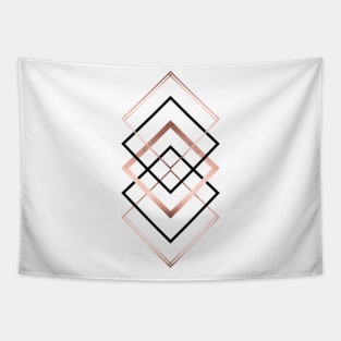 Art Deco Geometric Diamonds Tapestry