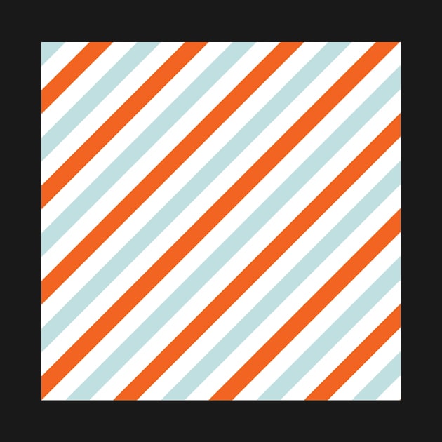 Blue & Orange Stripes by StripePatterns