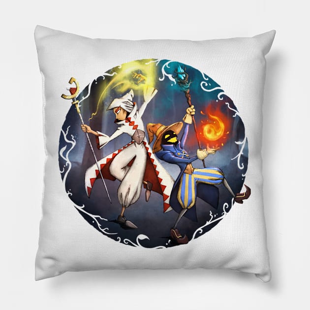 Mage battle Pillow by Marcus Gilroy