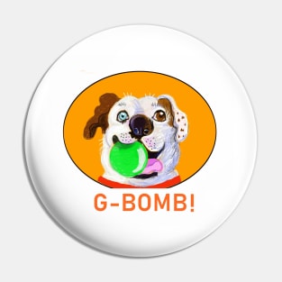 G-BOMB STAFFY CARTOON ORANGE Pin