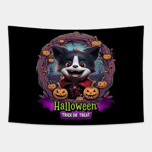 Puppy Halloween Costume Tapestry