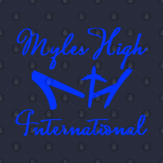 Myles High International Blue Script by mylehighinternational