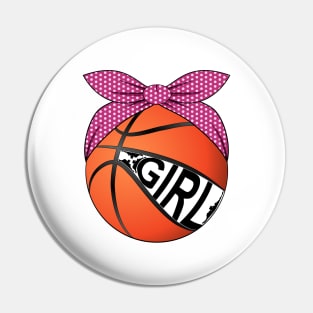 Basketball Girl Pin