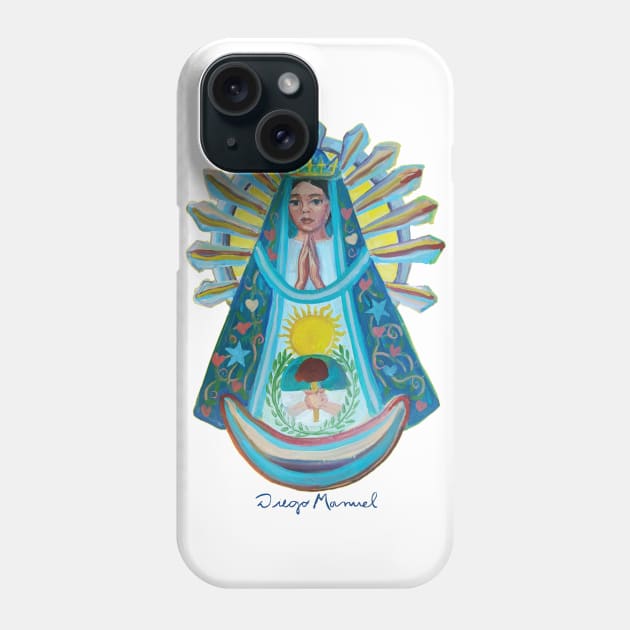 Virgin of Lujan Phone Case by diegomanuel