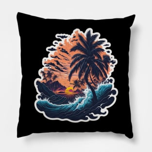 Sun, Beach and Wanderlust: Traveling Around the World Pillow