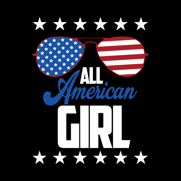 All American Girl Sunglasses American Flag 4th Of July by American Woman