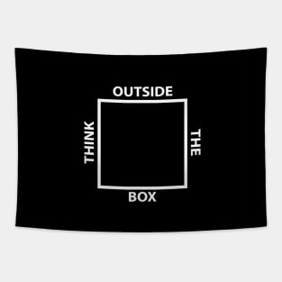 Think Outside The Box Tapestry