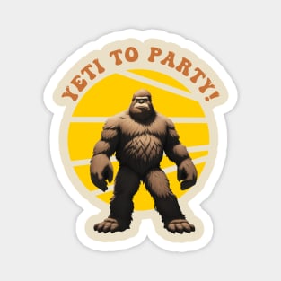 Yeti To Party Magnet