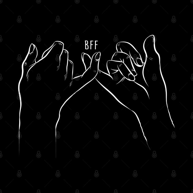 Best Friends Pinky Promise by Black Tee Inc