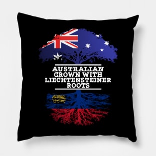 Australian Grown With Liechtensteiner Roots - Gift for Liechtensteiner With Roots From Liechtenstein Pillow